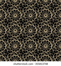 Vector lace abstract seamless pattern. Ethnic style background.