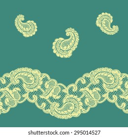 Vector lace border design 
