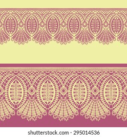 Vector lace border design 