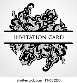 Vector Lace Card