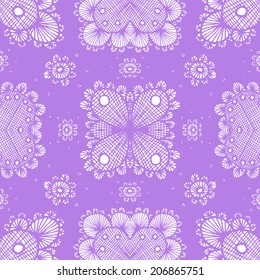 Vector lace color retro seamless pattern. Eps10