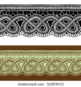 Vector lace design set