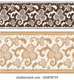 Vector lace design set