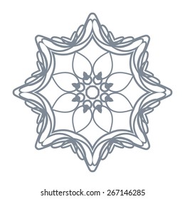 Vector Lace Doily Design. Lace Doily Vector. Round Vector Lace Design.