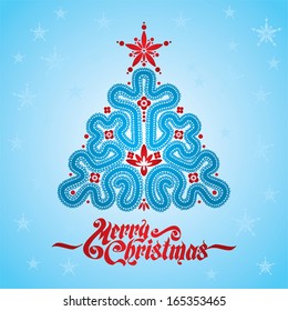 Vector lace elegant Christmas Illustration