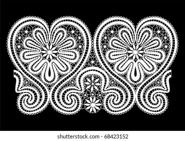 vector lace elements