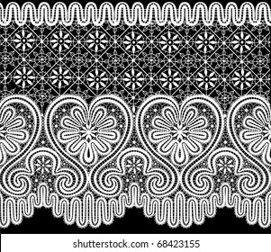 vector lace elements