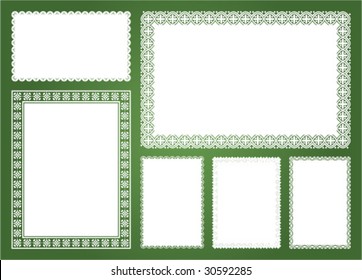 Vector lace frames