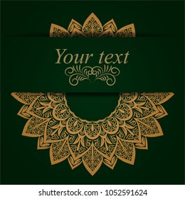 Vector lace ornament