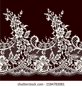 Vector Lace sin inconvenientes Patrón floral