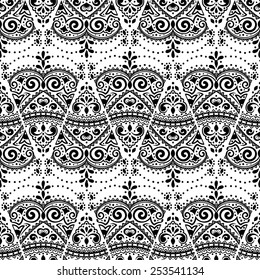 Vector lace seamless ornament for your business