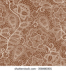Vector lace seamless pattern