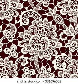 Vector Lace Seamless Pattern.