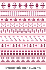 Vector lace. Set. Vector illustration.