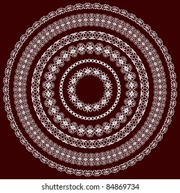Vector lace. Set. Vector illustration.