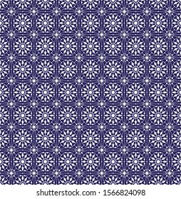 Vector Lace Snowflakes Seamless Pattern