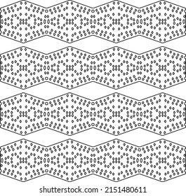 Vector lace texture, curly line ornament, black and white pattern.