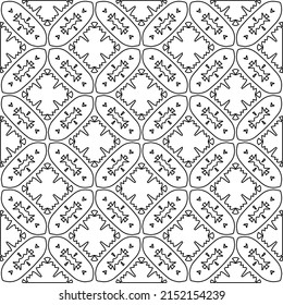 Vektorspitzengefüge, geschmeidige Linienverzierungen, Schwarz-Weiß-Muster.