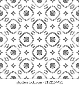 Textura de encaje vectorial, ornamento de línea rizada, patrón blanco y negro.