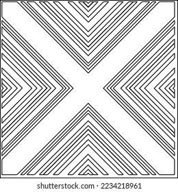 Vector lace texture, curly line ornament, black and white pattern.