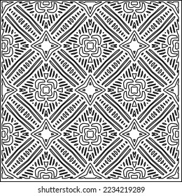 Vector lace texture, curly line ornament, black and white pattern.