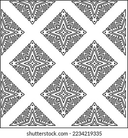 Vector lace texture, curly line ornament, black and white pattern.