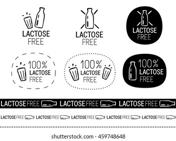 vector lactose free signs