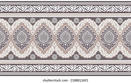 Vector lacy floral border design