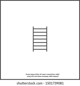 Vector ladder vector icon on white isolated background. Layers grouped for easy editing illustration. For your design.