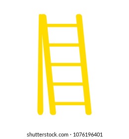 Vector Ladder Illustration - Business Success Concept, Career Steps Challenge