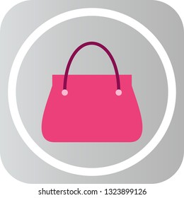  Vector Lady Bag Icon