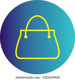  Vector Lady Bag Icon
