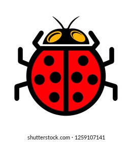 Vector Ladybug Icon