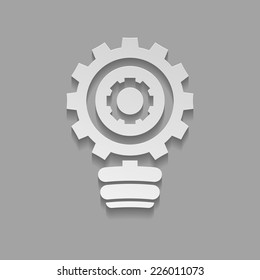 Vector lamp bulb icon