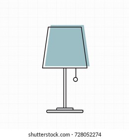 Icono del vector de la lámpara