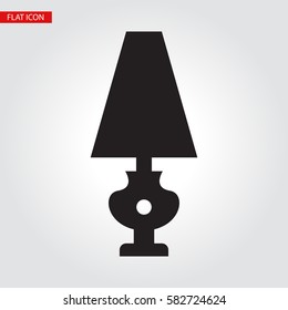 Vector lamp icon. It can be used as - logo, pictogram, icon, infographic element.