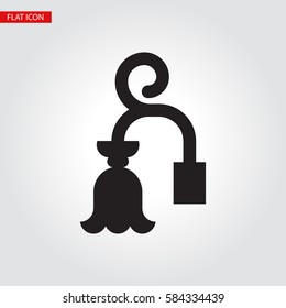 Vector lamp icon. It can be used as - logo, pictogram, icon, infographic element.