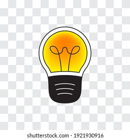 ilustración de la lámpara vectorial y del logotipo de la lámpara