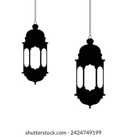 vector lamp silhouette icon illustration