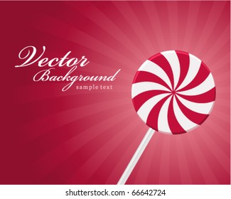 Vector land lollipop  background