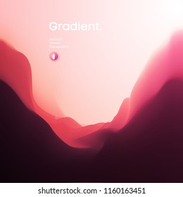 Vector landscape abstract gradient background. Color background texture landscape with fluid shapes.Motion Vector illustration. EPS 10