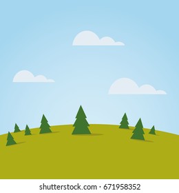 Vector landscape background