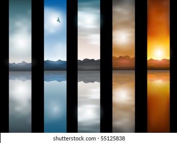 vector landscape backgrounds