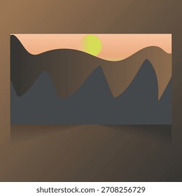 Illustrator für Vektorgrafik-Landschaftsdesign	