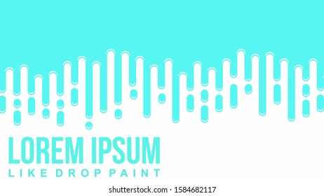 vector landscape the flowing drop paint effect tosca flat  .tosca color backdrop .simple & flat design.space text. web template background wallpaper.