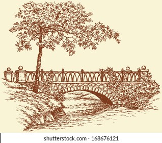 Stone Bridge Drawing Images Stock Photos Vectors Shutterstock