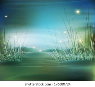 vector landscape, marsh