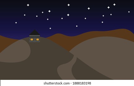  vector Landscape in a minimalist style