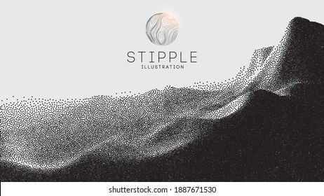  Stipple graphic dot
