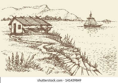 Sketch Hut Images Stock Photos Vectors Shutterstock